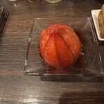 麺線屋formosa - トマトの酸味が醤油ベースのタレとよく合う｡