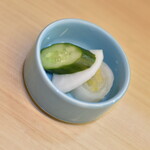 天重 本店 - ランチ共通の漬物２０２５年９月