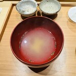 大阪天満宮 鮨とよなが - 味噌汁