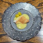 肉割烹 上 - きんき酒蒸し 山形産銀杏