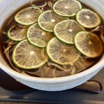 soba みのり - へべす冷やかけ蕎麦