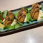 創菜酒樂 靜月 - 大きな牡蠣フライ