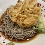 いろり庵きらく - 料理写真:冷やしかき揚げそば