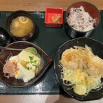 竜泉寺の湯 - しょうが焼き定食（十六穀米）