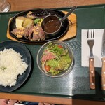 竜泉寺の湯 - 牛リブステーキ