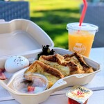 ホライズンカフェ - 料理写真:「フレンチトースト」が美味しいと評判です。
念の為前日に予約して受け取り、広場で子供達が遊ぶのを眺めながらモーニング♡