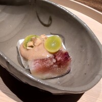 温石 - 落花生豆腐とイチジク　落花生ソース