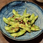 チキン料理屋 TORIGE - ③枝豆のペペロンチーノ風 450円