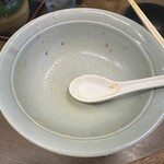 寿々喜家 - 普段は完飲しませんが、こちらだけはこうなってしまいます