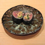 鮨 さかい - 秋刀魚ガリ巻