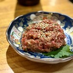 がんばれニッポン馬肉道場 馬喰ろう - 馬肉なめろう：酒の肴にピッタリ