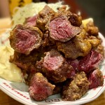 がんばれニッポン馬肉道場 馬喰ろう - 馬肉のレア唐揚げ