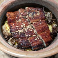 赤坂 ざんまい - 鹿児島県産鰻と黒舞茸 錦糸卵の土鍋ご飯