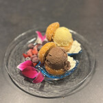 炭火焼き 牛タン酒場 いけたん - 揚げパンスイーツバーガー