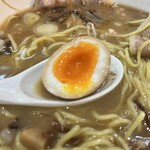 一条流がんこ総本家分家四谷荒木町 - ✅らぁ麺¥1.200
      　※伊豆下田産近海金目鯛20kgの不純100
      ✅麺大盛り(300g)¥100
      ☝️メンバーカードで味玉(半熟)¥100セレクト！
      ☝️焦がしネギ開店1巡目サービス❣️