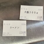 一条流がんこ総本家分家四谷荒木町 - ✅らぁ麺¥1.200
      　※伊豆下田産近海金目鯛20kgの不純100
      ✅麺大盛り(300g)¥100
      ☝️メンバーカードで味玉(半熟)¥100セレクト！
      ☝️焦がしネギ開店1巡目サービス❣️