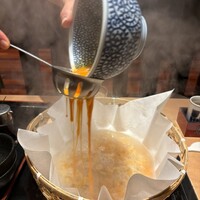 玄品 大阪 梅田東通 ふぐ・うなぎ・かに料理 - 溶き卵を入れる専用のオタマかしら( *'꒳'* )?