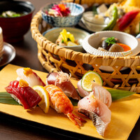 華かご握り寿司御膳