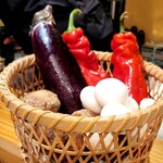 天ぷら浅沼 - 野菜たち