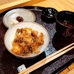 天ぷら浅沼 - 天丼 赤だし 香の物