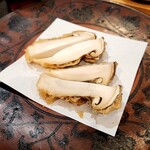 天ぷら浅沼 - 追加の松茸