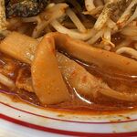 蒙古タンメン中本 - コリコリ食感のメンマ