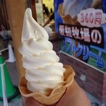 愛知牧場 モーハウス売店 - 愛知牧場のソフトクリーム（360円）