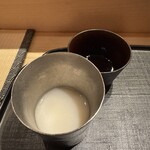 車力門 おの澤 - 蕎麦湯