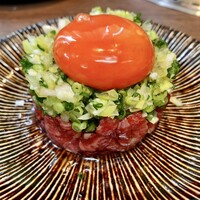 熟成焼肉 あらた - 新鮮焼きねぎ塩ユッケ