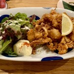 食堂 光 - 烏賊ゲソ唐揚げ