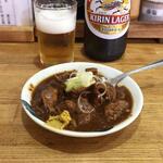 大衆酒場 まるは - 牛もつ煮牛タン入り