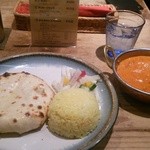 グルガオン - 本日のランチ850円。追加料金+100円でチーズクルチャをGet(^^)v