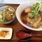 中華そば麦右衛門 - 中華そば＆本日の丼セット