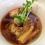 中華そば麦右衛門 - 鶏チャーシュー、めんま、ねぎトッピングの中華そば