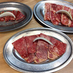 焼肉レストラン食道園 - 料理写真:牛サガリ定食　1,375円/カルビ定食　1,375円/ロース定食　1,232円　