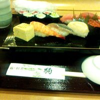 鮨 割烹 駒 - ランチ：梅（にぎりと巻物）（2014.10）