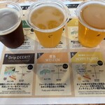 MIYAJIMA BREWERY 1F ビアスタンド - 飲み比べ3種類②
