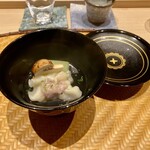 炎水 - 炊合： 鴨雲呑 鴨だし 冬瓜 松茸