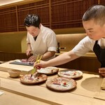 炎水 - 肉料理： 鴨藁焼き 蕪