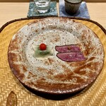 炎水 - 肉料理： 鴨藁焼き 蕪