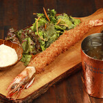 バル エビータ - ジャンボエビフライ＋ハイボール