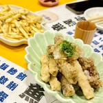 寿司とMAS - ポテトフライ(出汁) / タコと新ごぼうの唐揚げ