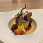 割烹みなと (アートホテル大阪ベイタワー) - キャラメルケーキ