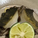 銀座 しのはら - 超肉厚のアワビ