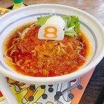 ８番らーめん - クリーミートマト唐麺_2025年9月