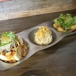 餃子マニア - 前菜3点盛り