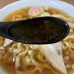 食堂なまえ - 極太手打ちラーメン:スープ