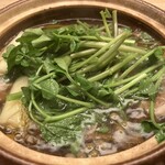 今 - 鴨とクレソンの山椒鍋