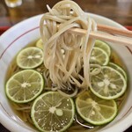 一心庵 - すだち蕎麦 950円