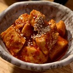 焼肉うしこぞう - 山芋キムチ580円